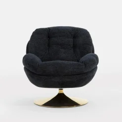 Fotel obrotowy granatowy DUNNE