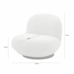 Fotel obrotowy jasnobeżowy VIZZO