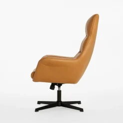 Fotel obrotowy jasnobrązowy DELUXO