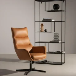 Fotel obrotowy jasnobrązowy DELUXO
