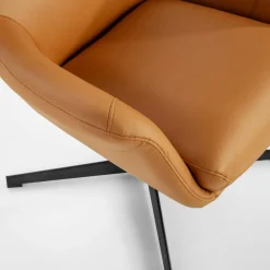 Fotel obrotowy jasnobrązowy DELUXO