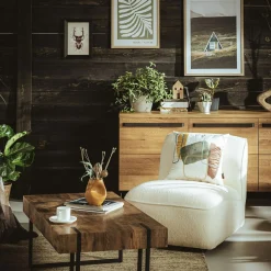 Fotel obrotowy kremowy RAQUILLA