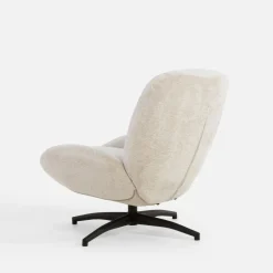 Fotel obrotowy retro beżowy DIAMANTU