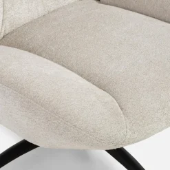 Fotel obrotowy retro beżowy DIAMANTU