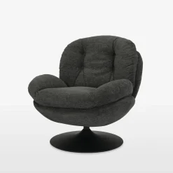 Fotel obrotowy szary DUNNE