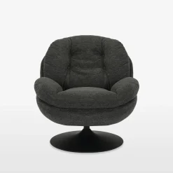 Fotel obrotowy szary DUNNE