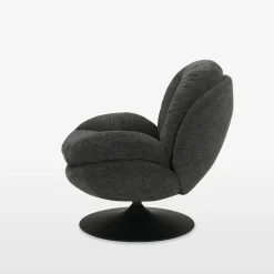 Fotel obrotowy szary DUNNE