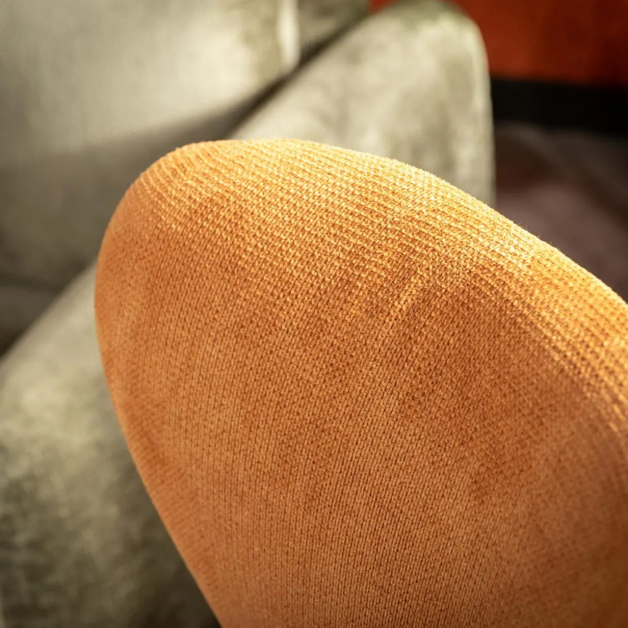 Fotel obrotowy żółty LOMERO