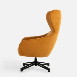 Fotel obrotowy żółty LOMERO