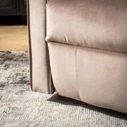 Fotel obrotowy z funkcją relaks beżowy LUTTIN