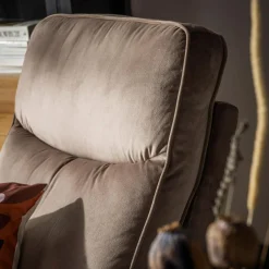 Fotel obrotowy z funkcją relaks beżowy LUTTIN