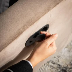 Fotel obrotowy z funkcją relaks beżowy LUTTIN