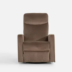 Fotel obrotowy z funkcją relaks beżowy LUTTIN