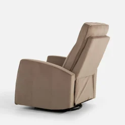 Fotel obrotowy z funkcją relaks beżowy LUTTIN