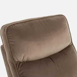 Fotel obrotowy z funkcją relaks beżowy LUTTIN