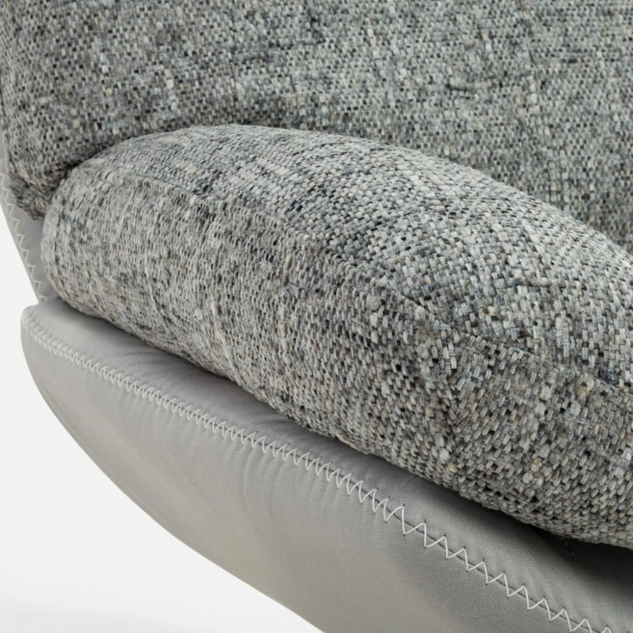 Fotel obrotowy z podnóżkiem szary DITTIF