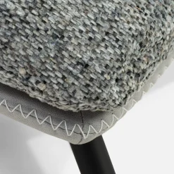 Fotel obrotowy z podnóżkiem szary DITTIF