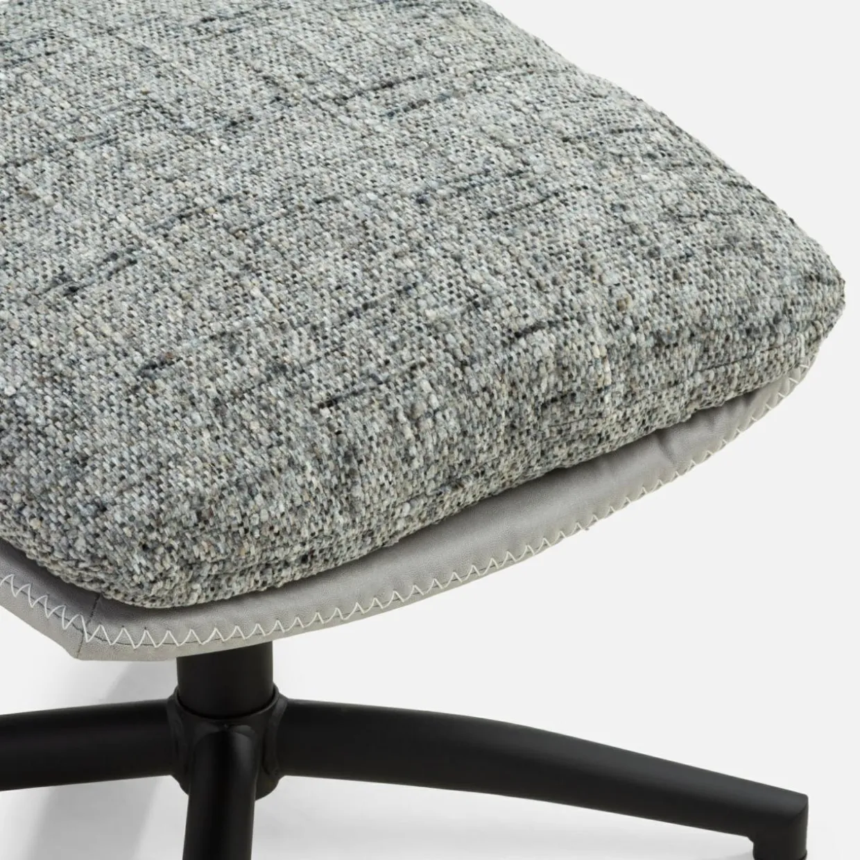 Fotel obrotowy z podnóżkiem szary DITTIF