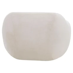 Fotel obły kremowy MELA