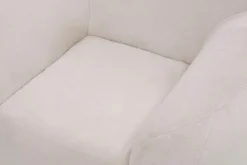 Fotel obły kremowy MELA