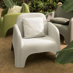 Fotel ogrodowy jasnoszary ULVI