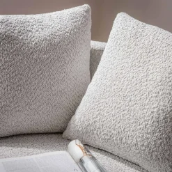 Fotel okrągły obrotowy SEBREZE szary