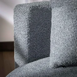 Fotel okrągły obrotowy SEBREZE granatowy