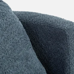 Fotel okrągły obrotowy SEBREZE granatowy