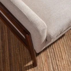 Fotel retro beżowy MIATU