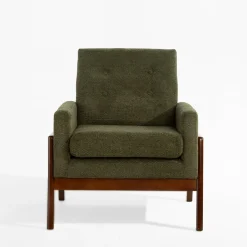 Fotel retro ciemnozielony MIATU