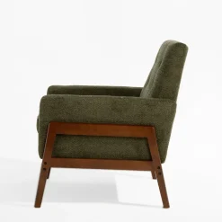 Fotel retro ciemnozielony MIATU