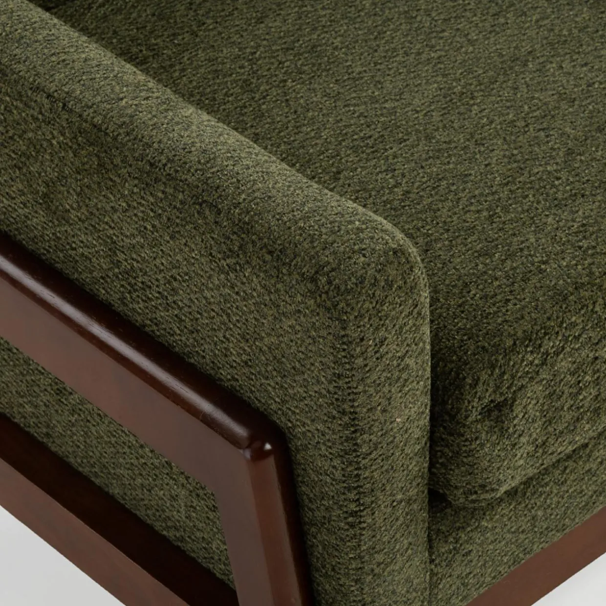 Fotel retro ciemnozielony MIATU