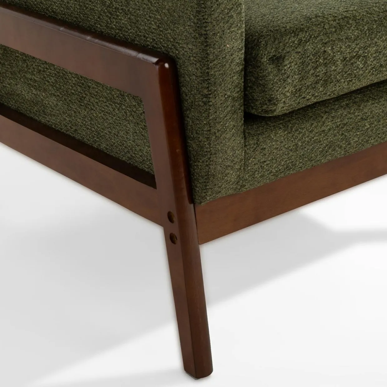 Fotel retro ciemnozielony MIATU