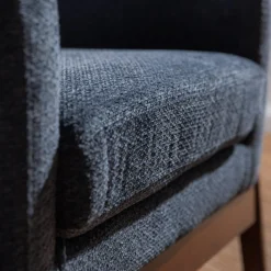 Fotel retro niebieski MIATU