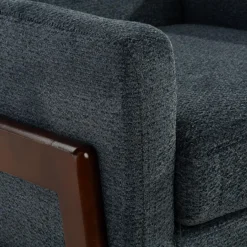 Fotel retro niebieski MIATU