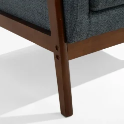 Fotel retro niebieski MIATU