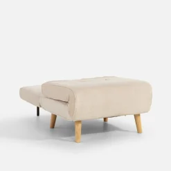 Fotel rozkładany beżowy LAVILLA