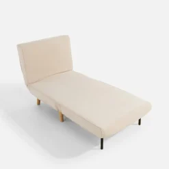 Fotel rozkładany beżowy LAVILLA