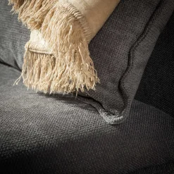 Fotel rozkładany szary LAIPE