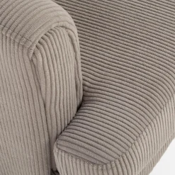 Fotel sztruksowy beżowy ASINI