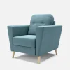 Fotel turkusowy VEROLI