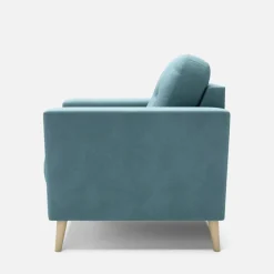 Fotel turkusowy VEROLI