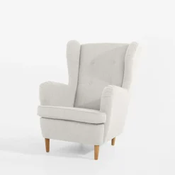 Fotel uszak jasnobeżowy ESAL