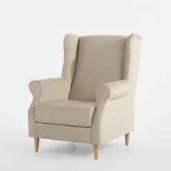 Fotel uszak jasnobeżowy SERENA