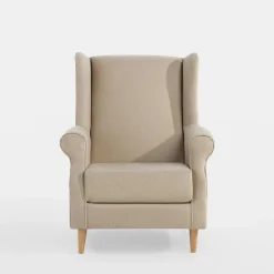 Fotel uszak jasnobeżowy SERENA