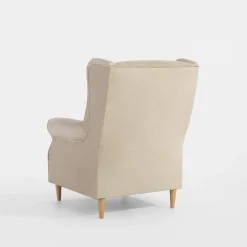 Fotel uszak jasnobeżowy SERENA