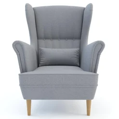 Fotel uszak jasnoszary VENUS