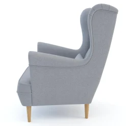 Fotel uszak jasnoszary VENUS