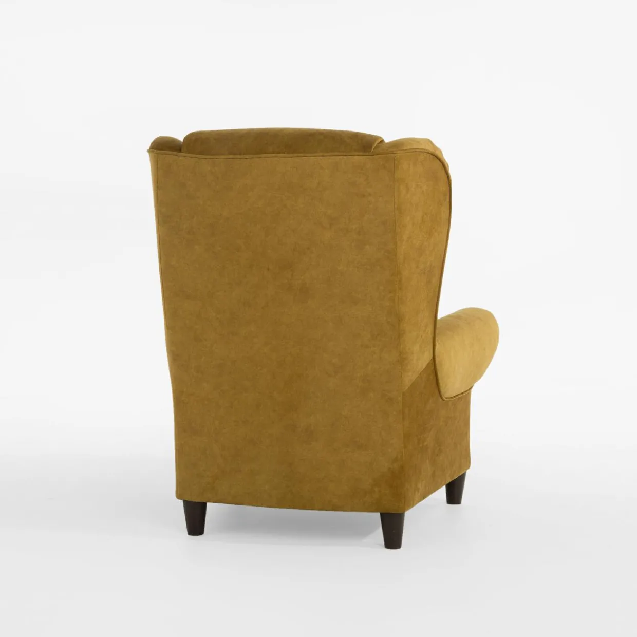 Fotel uszak żółty KING