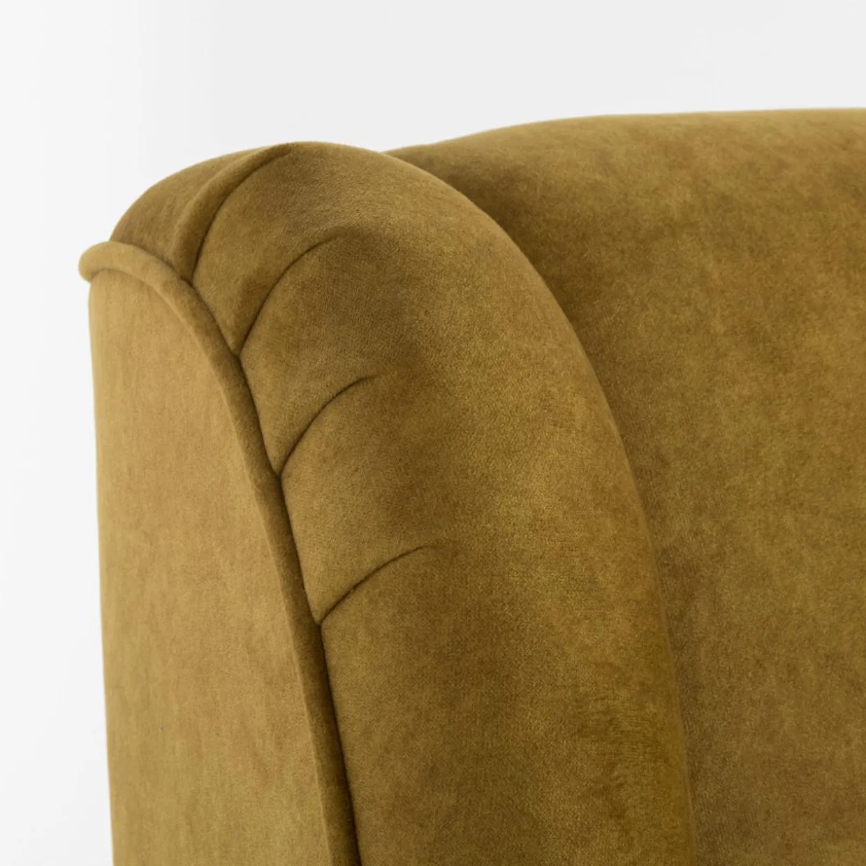 Fotel uszak żółty KING